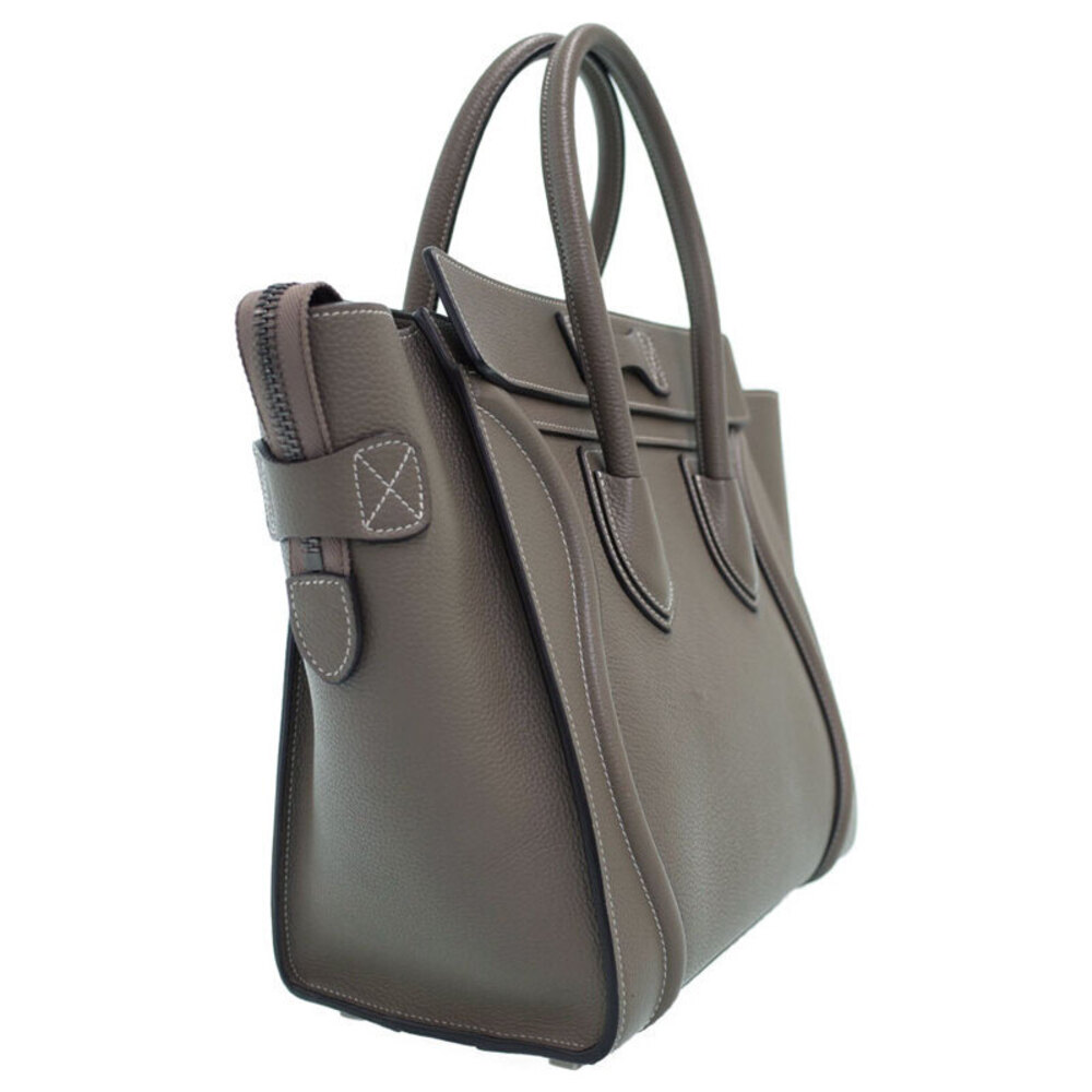 Celine Shopper Tote Shoulder Leather Calfskin Handbag - Picture 2 of 9